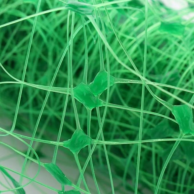 Green Polypropylene Garden Trellis Netting 6.5x100 ft, Heavy Duty Plant Support Net for Climbing Vegetables, Fruits & Flowers