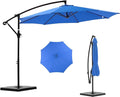 NEWBULIG 10FT Patio Umbrella, Offset Cantilever Outdoor Patio Table Umbrella, UV Protection, Fade Resistant Fabric, Easy Tilt Adjustment for Pool, Deck, Garden, Backyard