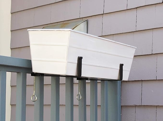 Achla Designs C-20W Window Box, White, Medium
