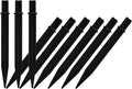 9 Pack Solar Light Stakes Replacement (Fit for Pole Inner Diameter 0.83 inch), Flickering Flame ABS Reinforced Ground Spikes, Candy Cane Spikes for Outdoor Christmas Landscape Garden Deco