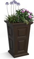Mayne Wyndham 24-Inch Tall Planter – Self-Watering, Weather-Resistant Planter for Flowers – Durable Indoor/Outdoor Design for Patio, Porch, or Entryway