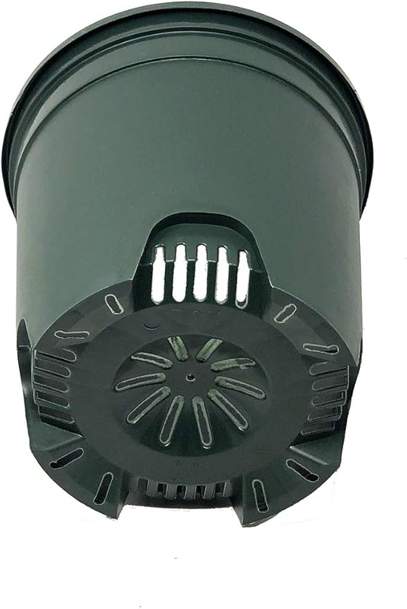 1.5 Gallon Green Nursery Pot Plastic Planters for Outdoor Indoor Plants Gardening Flower Pots 10-Pack 7.5 in Pot Liners with Drainage Holes