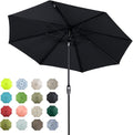 Tempera Patio Market Outdoor Table Umbrella with Auto Tilt and Crank, Large Sun Umbrella with Sturdy Pole & Fade Resistant Canopy, Easy to Set