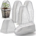 120 Pack Clear Humidity Domes, Transparent Seedling Domes Compatible with 2.7 Inch Square Nursery Pots for Seedlings