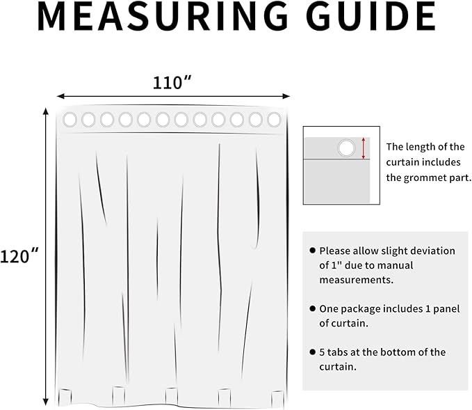 Easy-Going Linen Look Outdoor Curtains Waterproof Windproof Porch Curtains, Soft Thicken Outdoor Privacy Curtains for Patio, Gazebo, Grommet Top and Tab Bottom Drape, 1 Panel, 110x120 inch, Khaki