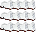 Kigeli 12 Pcs Resin Pot Feet for Outdoor Planters 3 Inch Long 1.5 Inch Tall Flower Handmade Elevator Plant Feet Frost Proof Lifter for 14-20 in Pot(White)