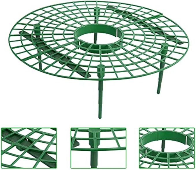 Iceyyyy 5 Pack Strawberry Plant Support - Strawberry Growing Racks with 4 Sturdy Legs - Strawberry Growing Frame Keep Berries Clean