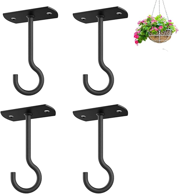 4in Ceiling Hooks for Hanging Plants 4Pack for Plants