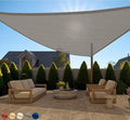 GORILLA GRIP Heavy Duty Sun Shade, UV Protection Fade Tear and Rust Resistant Triangle Sunshade Canopy, Curved Edges Blocks Sunlight, Breathable Sail, Outdoor Patio, Lawn Garden Graphite