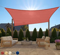 GORILLA GRIP Heavy Duty Sun Shade, UV Protection Fade Tear and Rust Resistant Rectangle Sunshade Canopy, Curved Edges Blocks Sunlight, Breathable Sail, Outdoor Patio, Lawn Garden, 6x10 FT Terra