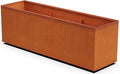Plantercraft Large Rectangular Planters for Outdoor Plants | 72 Inch Corten Steel Planter & Extra Large Outdoor Planter Box | Metal Raised Garden Bed for Patios, Privacy Screens & Modern Landscapes