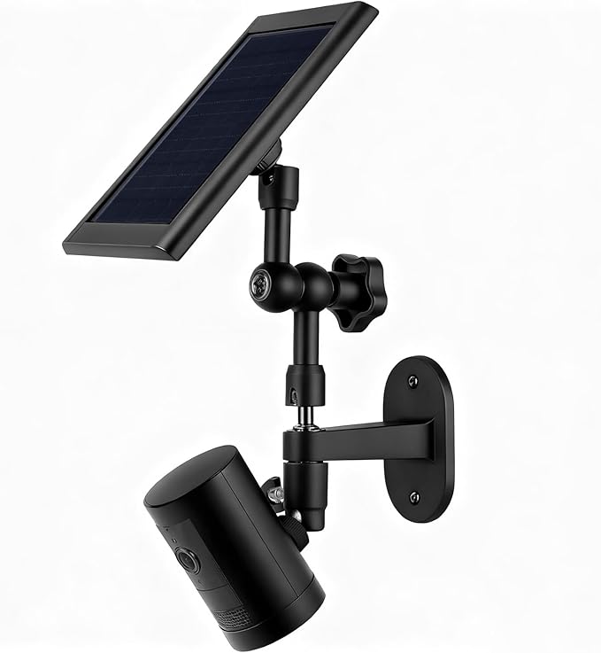 2-in-1 Wall Mount for Solar Panel, Stick Up Cam Battery, Spotlight Cam and Spotlight Cam Plus/Pro(Battery), Adjustable Angle to Get Maximum Sunlight for Your Solar Panel