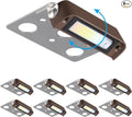 LEONLITE 8-Pack Premium Series 5CCT 4 Inch LED Hardscape Lighting Swivel, 2200K/2700K/3000K/4000K/5000K Selectable, Retaining Wall Light Low Voltage, 12V Paver Light, 2W Outdoor Step Light, ETL