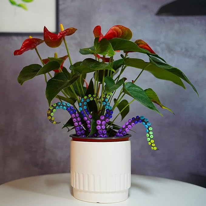 HoroM Octopus Tentacle Decorative Garden Stakes for Plant Decor and Ornaments