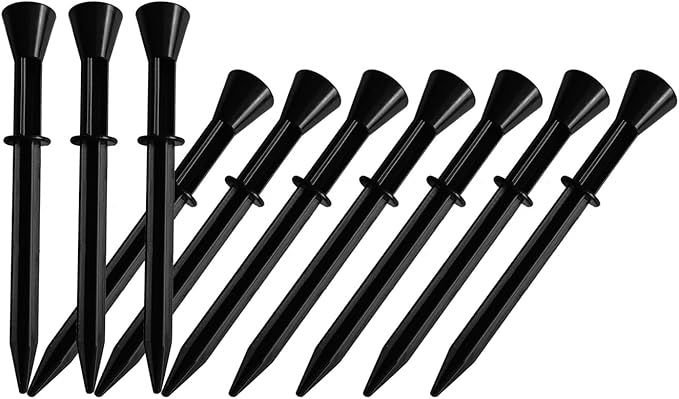 Replacement Stakes for Bulbs Solar Lawn lights, 10Pack ABS Reinforced Ground Spikes(Fit for Bulb Outside Diameter 0.68Inch), Solar String Light Stakes for Outdoor Pathway Christmas Halloween