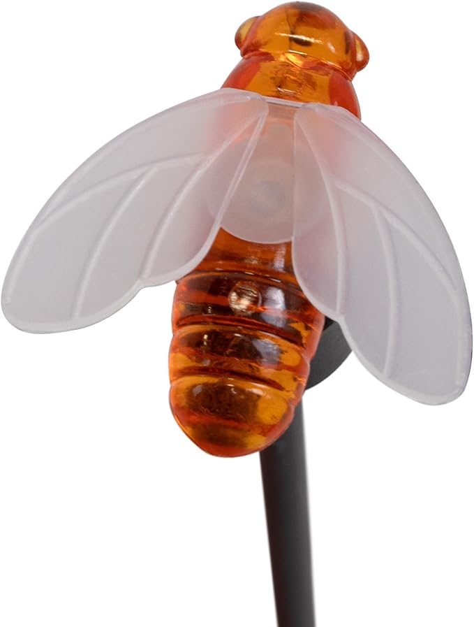 Ideaworks Solar Swaying Bumblebee Stakes Set of 2
