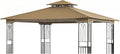 SCOCANOPY Replacement Gazebo Canopy for 10 x 12 Regency II Patio Gazebo Model L-GZ798PST,A101004104,A101004105 (Beige)