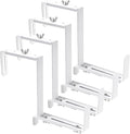 Adjustable Planter Box Bracket, Flower Box Holder Brackets for Deck Railing, Window Box Hanging Brackets for Patio Garden Fence Pergola Balcony Supporting Heavy Planters-4 Pack