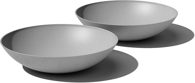 Veradek Mason Series Lane Bowl Planter| for Indoor or Outdoor Tabletops/Gardens |Made from Plastic-Stone Composite with Drainage Holes|Modern Décor for Flowers, Succulents, Small Plants