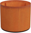 Plantercraft Large Round Planters for Outdoor Plants | 36x30 Inch Extra Large Corten Steel Planters for Front Porch & Patio | Modern Rustic Metal Planter