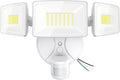 Onforu 75W LED Flood Light Motion Sensor Outdoor, 7000lm Dusk to Dawn Flood Light, Security Light with Three Head, IP65 Waterproof Exterior Floodlight, 6500k Wall Light for Entryway Stairs Yard Garage
