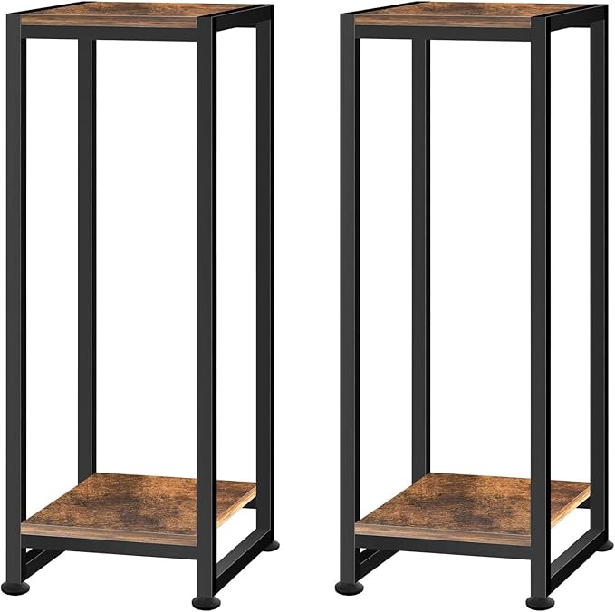 2-Pcak Plant Stand Indoor, 31.5'' Tall Wood Plant Stands Heavy Duty Pedestal Stand for Indoor Outdoor, Modern Corner Flower Stand for Patio, Living Room, Balcony
