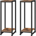 2-Pcak Plant Stand Indoor, 31.5'' Tall Wood Plant Stands Heavy Duty Pedestal Stand for Indoor Outdoor, Modern Corner Flower Stand for Patio, Living Room, Balcony