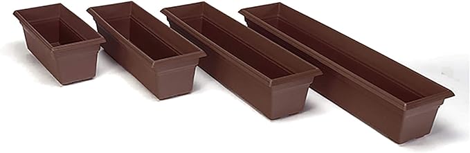 Root & Vessel 16363, Brown, Countryside Flower Box Planter, 36-Inch