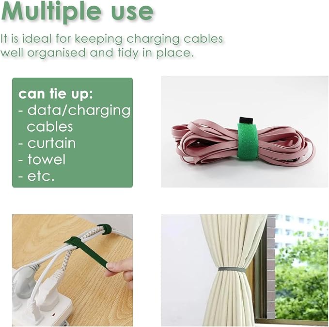 Garden Tie Green Tape, Plant Supports, Gentle On Plants (16.4ft × 0.6 inch, 1 roll, Green)