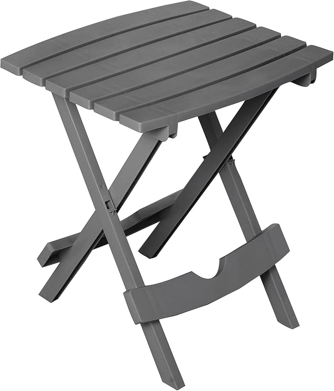 Adams Quik-Fold® Side Table - Charcoal