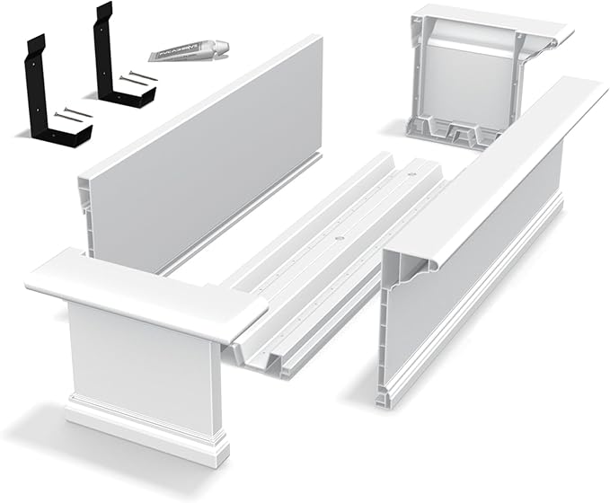 Mayne 4822-W Yorkshire Window Box, 2-foot, White