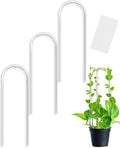16 Inch U-Shaped Acrylic Plant Trellis, 2 Pcs Extended Hoya Trellis for Supporting Potted Climbing Plants, Small Houseplant Trellis Garden Accessory for Potted Ivy Indoor Outdoor