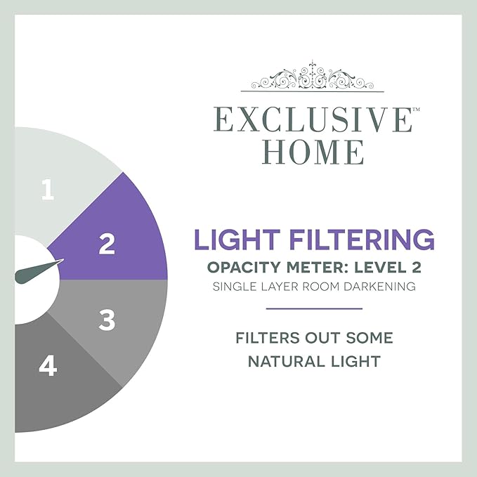 Exclusive Home Cabana Solid Indoor/Outdoor Light Filtering Hook-and-Loop Tab Top Curtain Panel Pair, 54"x108", Vanilla