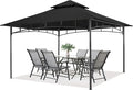 MASTERCANOPY Outdoor Garden Gazebo for Patios with Stable Steel Frame (10x12, Black)