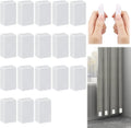 36pcs Outdoor Curtain Weights, Plastic Wrapped Magnetic Drapery Weights, Waterproof Heavy Duty Curtain Magnets for Heavy Wind Outside, Shower Curtain, Tablecloth, Flag (White)