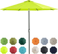 Tempera Patio Market Outdoor Table Umbrella with Auto Tilt and Crank, Large Sun Umbrella with Sturdy Pole & Fade Resistant Canopy, Easy to Set