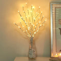 Vanthylit 3PK 30'' Lighted Birch Twig Branches with 60 LED Warm White Bulbs Waterproof Adapter in for Outdoor and Indoor Decor