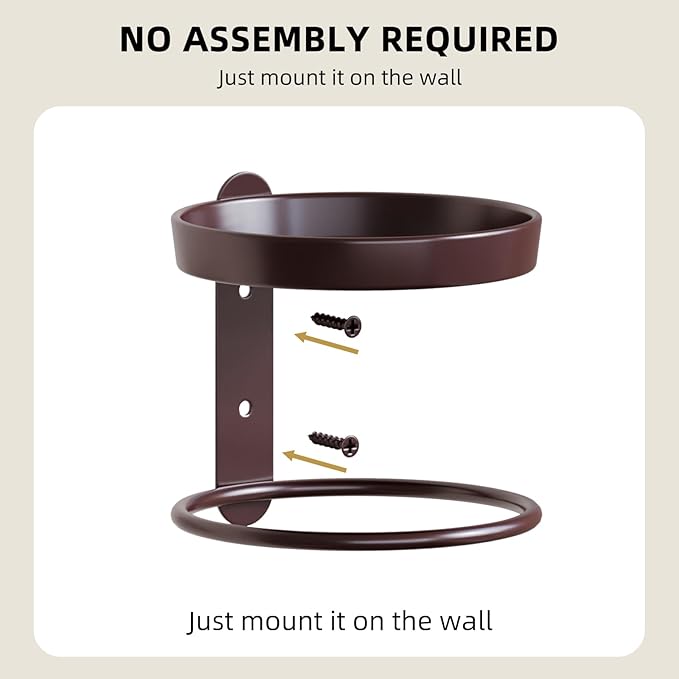 Metal Wall Planters Mid Century Modern Floating Shelves for Indoor Hanging Plants, Space-Saving Vertical Garden for Home & Office 3 Pack Coffee