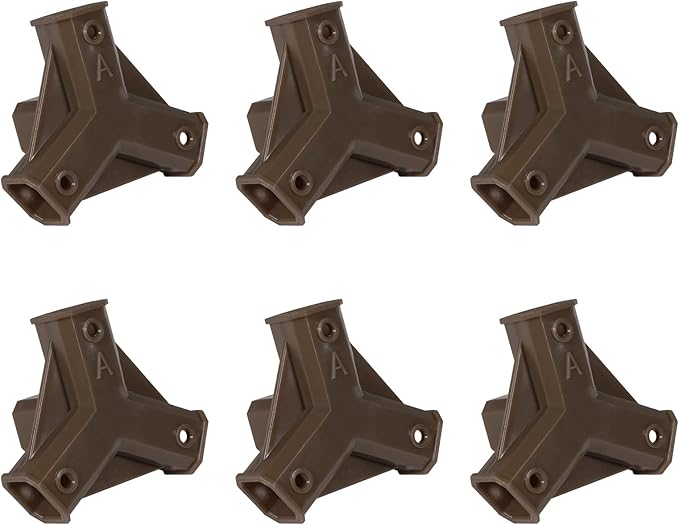 Tikea 6Pcs 4-joint Connectors of Hexagon Plant Stand For DIY