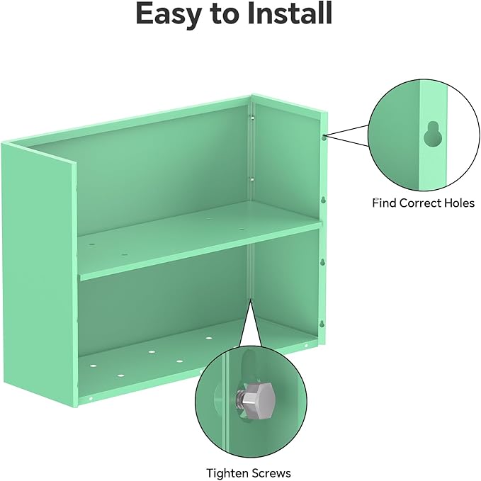 Rectangular Planter Box with Removable Insert Shelf - 32x12x24 Inches Large Size Planters for Patio Yard, Green