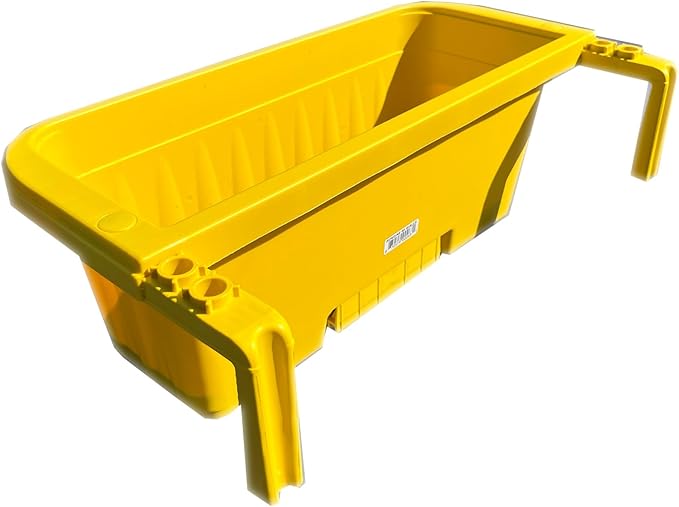 Apollo Exports International 20" Adjustable Railing Planter, Yellow