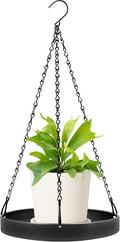 Plant Hanger Indoor Outdoor, Hanging Planter Baskets for Outdoor Indoor Plants, Hanging Plant Holder for Plants, Metal Window Plant Hanger, Black Hanging Plant Shelf, 1 Pack