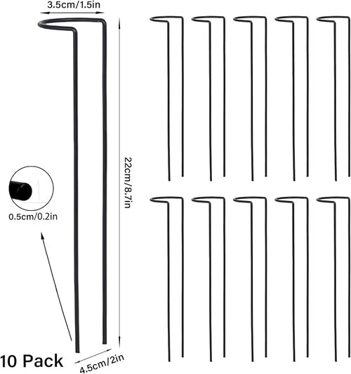 10 Pack Indoor Plant Support for Monstera Trellis Stakes and Stem Holder - Perfect for Small Indoor Plants, Desktop Gardens & Flower Shelf Use, Easy to Set Up and Efficient Support