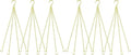 garini 6 Pack, 23 Inch Hanging Baskets Chain, Gold Hanging Chains with Hooks, Replacement Plant Hangers for Planters, Bird Feeders and Lanterns