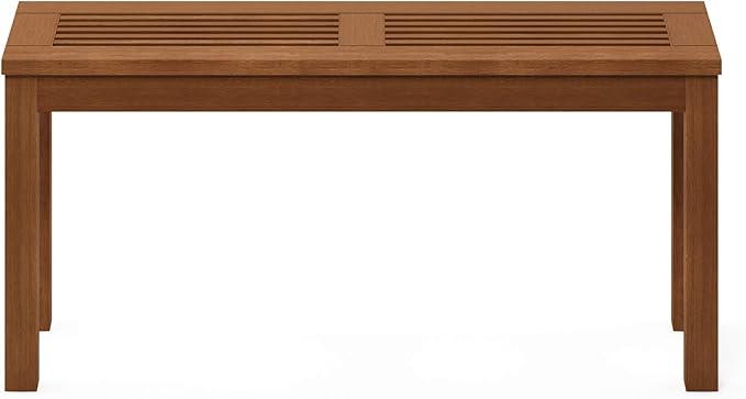 Furinno FG181110-C Tioman Outdoor Backless Bench, Natural,1-Pack