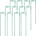 12 Pack Plant Stakes,Plant Support Stakes for Two Sizes(16 or 32 Inches),Plant Stakes for Outdoor Plants,Garden Flower,Tomato(Green)