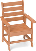 GREENVINES Outdoor Dining Chair | HDPE | Patio Chairs | All-Weather | Teak