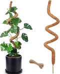 Moss Pole for Plants Monstera, 59 Inch Tall Bendable Moss Poles for Climbing Plants Indoor, Large Handmade Plant Pole Sticks, Coco Coir Plant Support Stakes for Potted Plants, Pothos