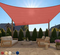 GORILLA GRIP Heavy Duty Sun Shade, UV Protection Fade Tear and Rust Resistant Rectangle Sunshade Canopy, Curved Edges Blocks Sunlight, Breathable Sail, Outdoor Patio, Lawn Garden, 12x16 FT Terra