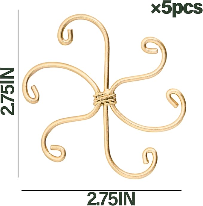 Monstera Plant Stem Support Set - 5 Durable Stabilizers (2.75"x2.75") for Indoor Plants, Leaf Holder & Cactus Stake - Keep Monstera Healthy & Upright - Ideal Gift for Plant Lovers